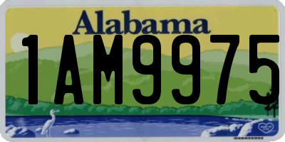 AL license plate 1AM9975