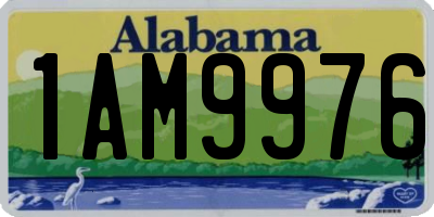 AL license plate 1AM9976