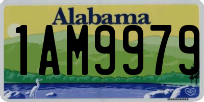 AL license plate 1AM9979
