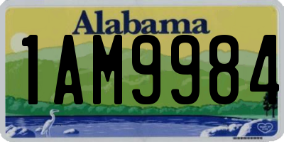 AL license plate 1AM9984