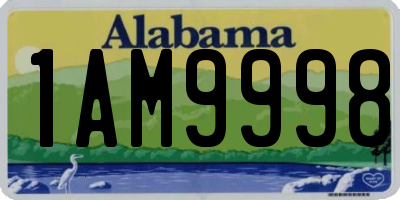 AL license plate 1AM9998
