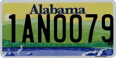 AL license plate 1AN0079