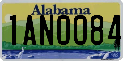 AL license plate 1AN0084