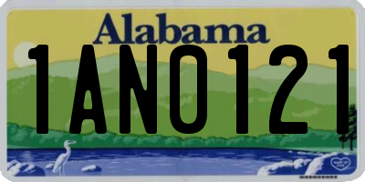 AL license plate 1AN0121