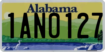 AL license plate 1AN0127