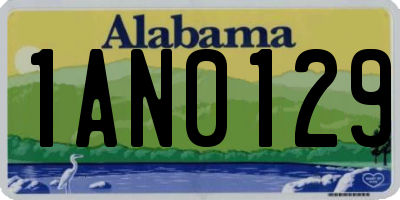 AL license plate 1AN0129