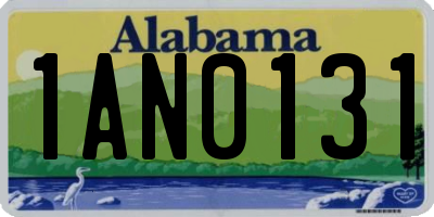 AL license plate 1AN0131