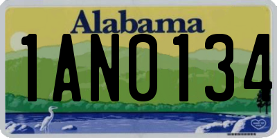 AL license plate 1AN0134