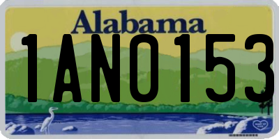 AL license plate 1AN0153