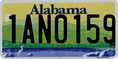 AL license plate 1AN0159