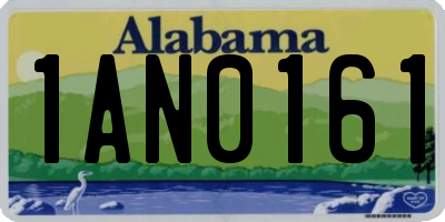 AL license plate 1AN0161