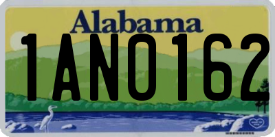 AL license plate 1AN0162