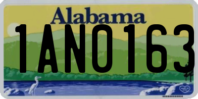 AL license plate 1AN0163