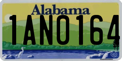 AL license plate 1AN0164