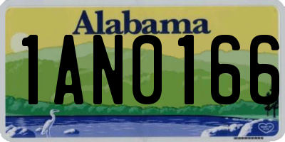 AL license plate 1AN0166
