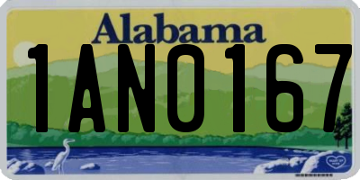 AL license plate 1AN0167