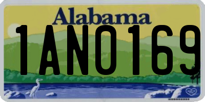 AL license plate 1AN0169