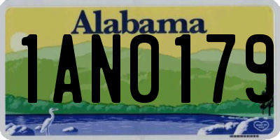 AL license plate 1AN0179