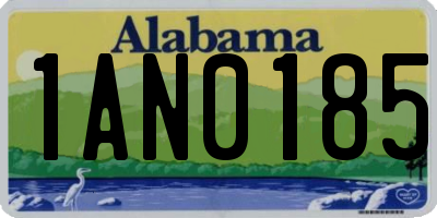 AL license plate 1AN0185