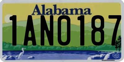 AL license plate 1AN0187