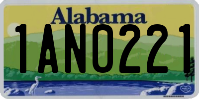 AL license plate 1AN0221