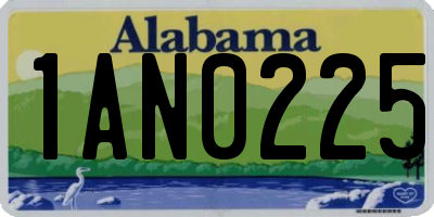 AL license plate 1AN0225