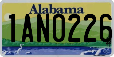 AL license plate 1AN0226