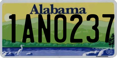 AL license plate 1AN0237