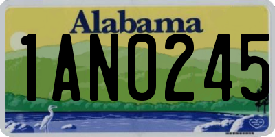 AL license plate 1AN0245