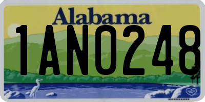 AL license plate 1AN0248