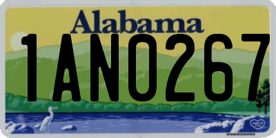 AL license plate 1AN0267