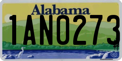 AL license plate 1AN0273