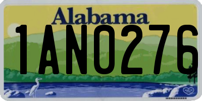AL license plate 1AN0276