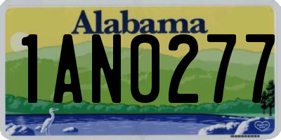 AL license plate 1AN0277