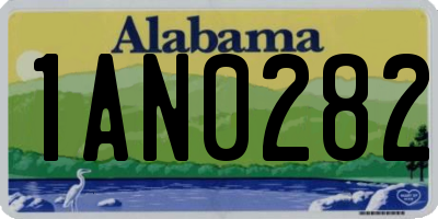 AL license plate 1AN0282