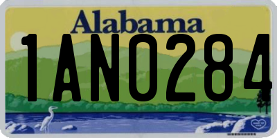 AL license plate 1AN0284