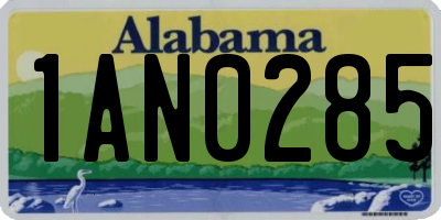 AL license plate 1AN0285