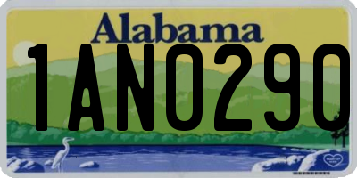 AL license plate 1AN0290