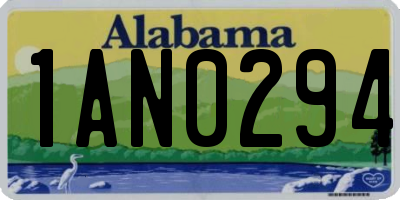 AL license plate 1AN0294