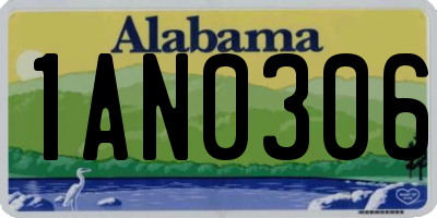 AL license plate 1AN0306