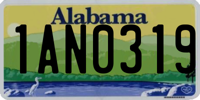 AL license plate 1AN0319