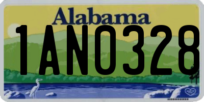 AL license plate 1AN0328