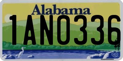 AL license plate 1AN0336