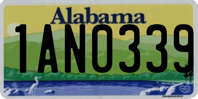 AL license plate 1AN0339