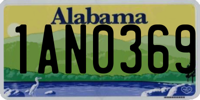 AL license plate 1AN0369