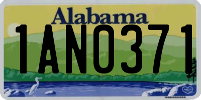 AL license plate 1AN0371