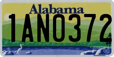 AL license plate 1AN0372