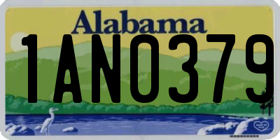 AL license plate 1AN0379