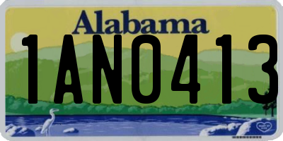 AL license plate 1AN0413