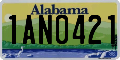 AL license plate 1AN0421